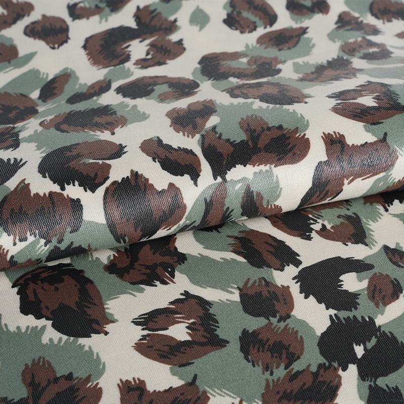 20D*21S утолщенная золотистая хлопчатобумажная ткань с леопардовым принтом трех цветов