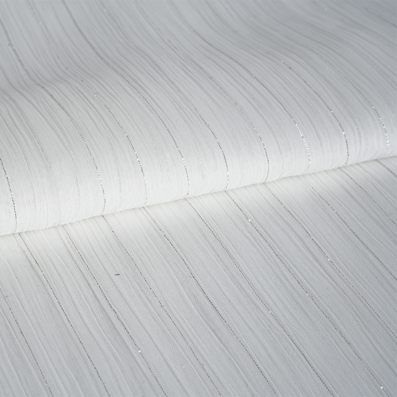 75D серебристый шелковый шифоновый креп