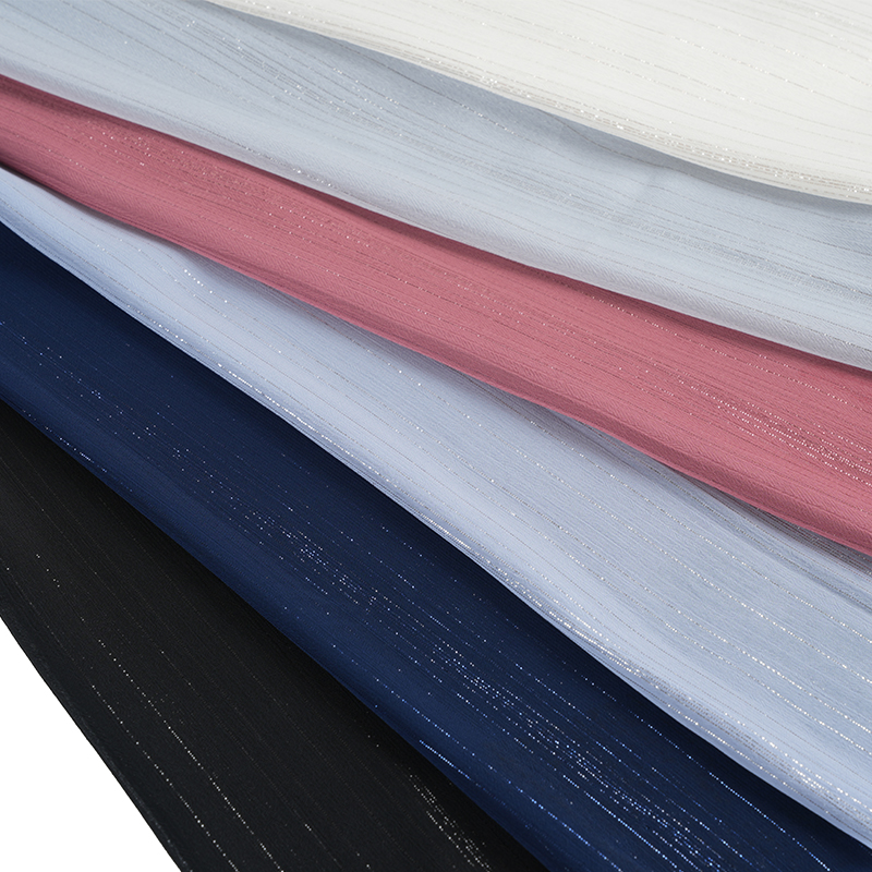 Шелковый шифоновый креп нестандартной формы 75D серебристого цвета