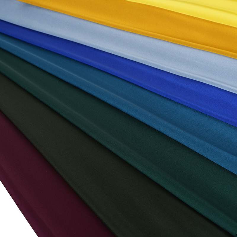 50D окрашенный эластичный атласный шифон