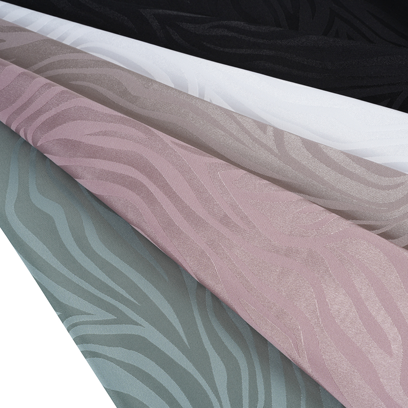 75D*150D+40D Эластичный атласный жаккард с зеброй