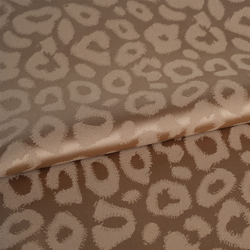 50/75 Эластичный атлас Леопардовый жаккард