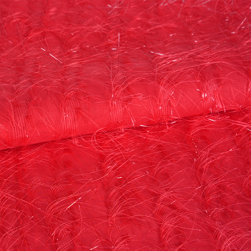 Ткань урагири с блестками и кисточками 75D, срезанный цветок