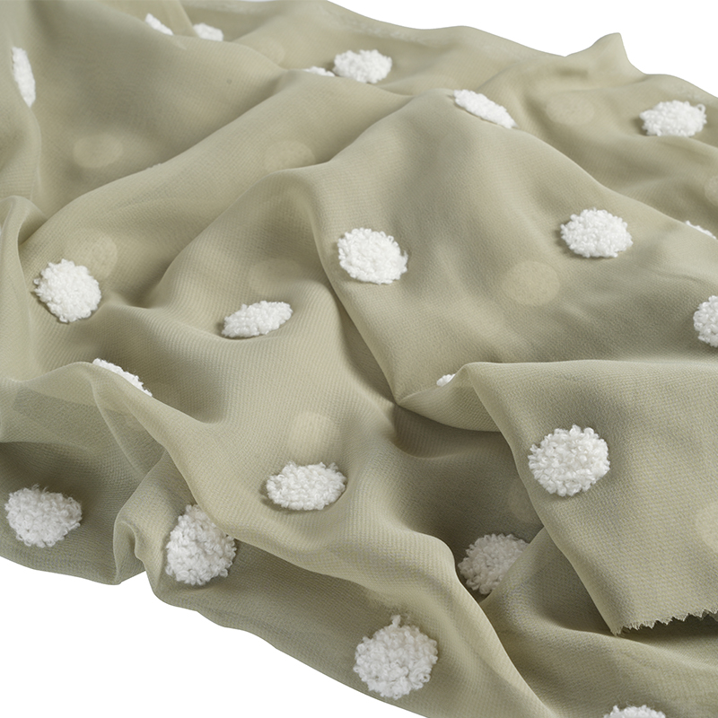 Плоский шифон 75d/18t с тканью для вышивки полотенец