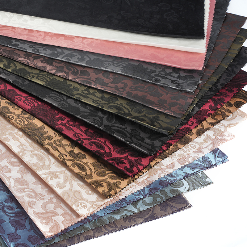 Жаккардовый жаккард с зубчатой ​​лютней из полиэстера и цветочным узором