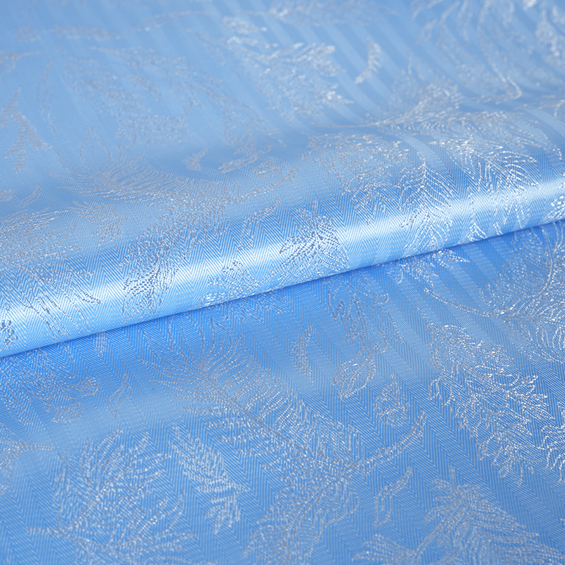 Жаккардовая ткань с листьями красной рубашки PV