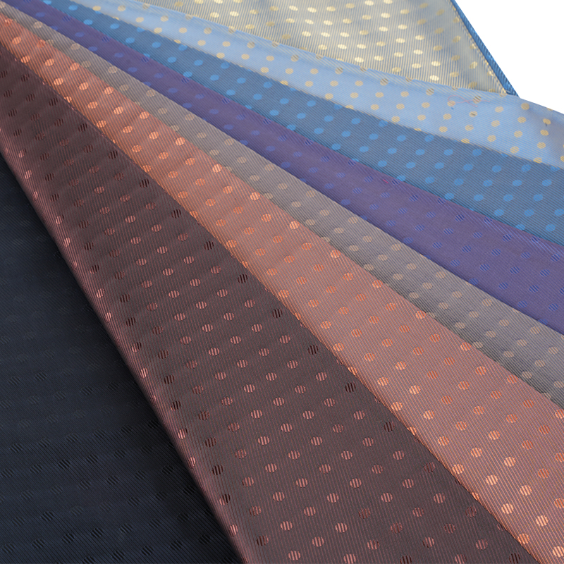 Жаккардовая ткань PV саржа в горошек