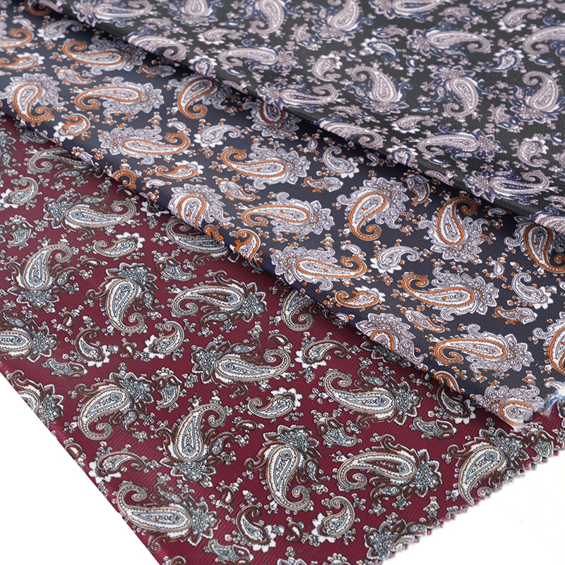 Ткань с цветочным принтом из полиэстера, имитирующая вискозу, мушмулу