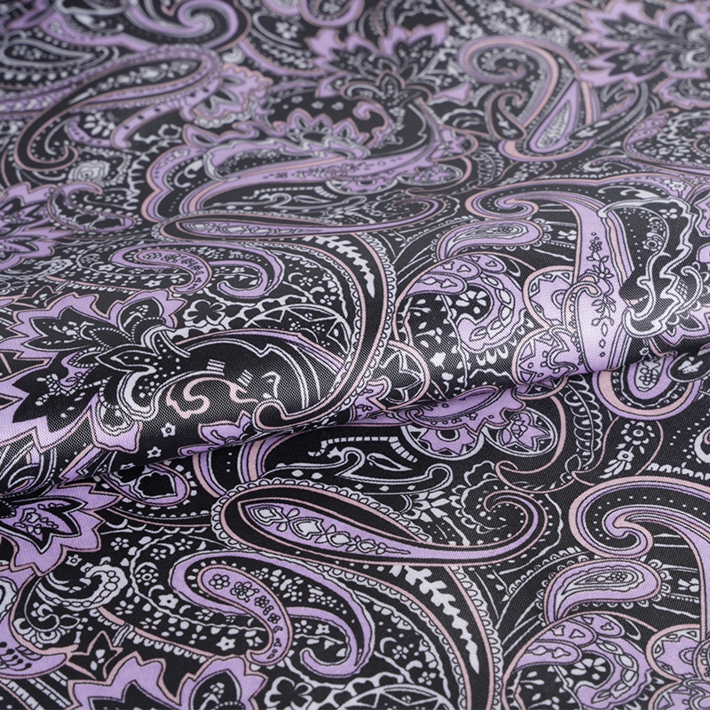 Ткань с принтом сосновых листьев, полиэстер, тафта, хвостик, 190 т